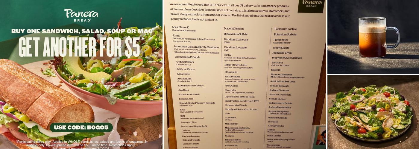 Panera Bread Menu