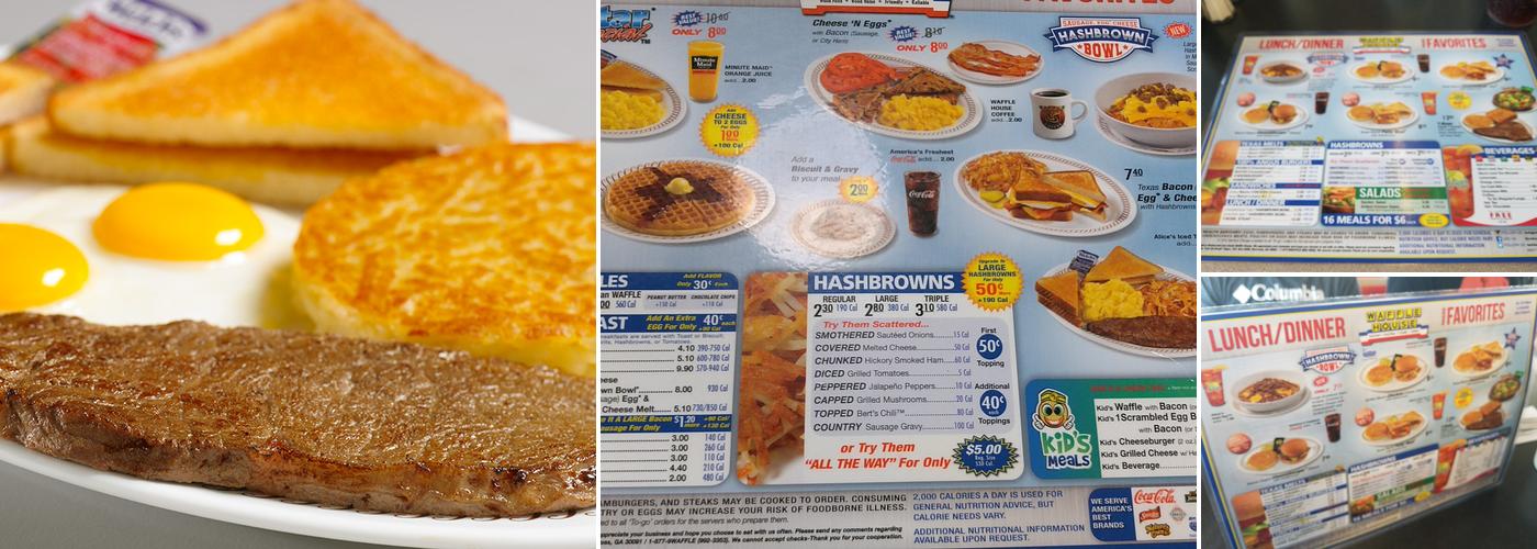 Waffle House Menu