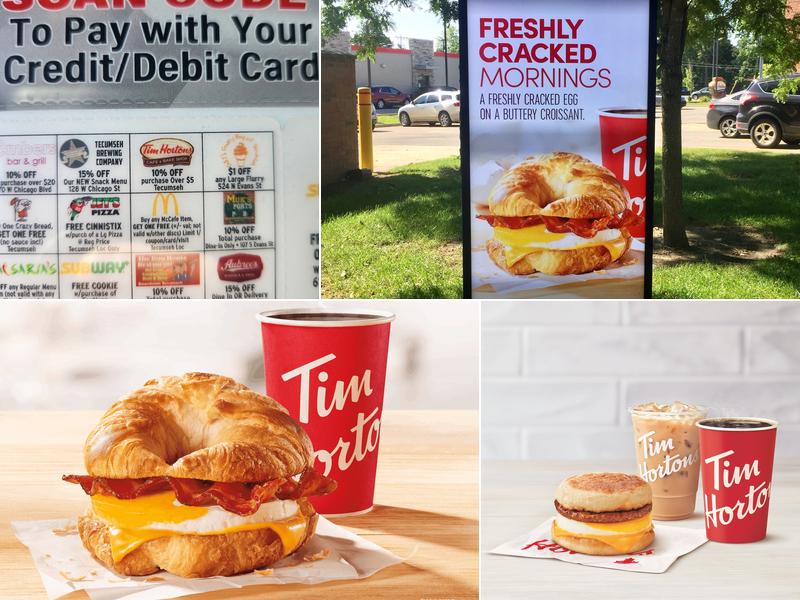 Tim Hortons Menu