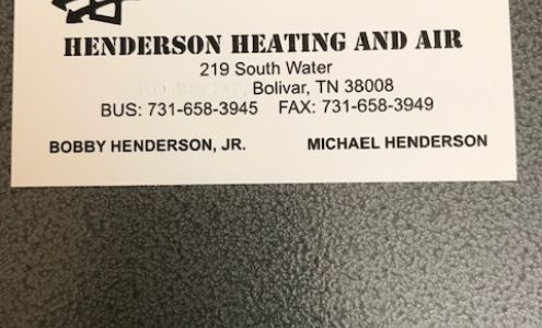 Henderson Heating & Air 219 S Water St, Bolivar Tennessee 38008