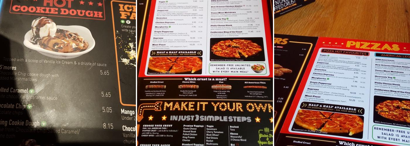 Pizza Hut Restaurants Menu