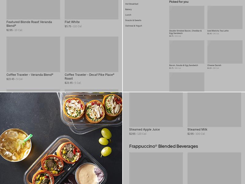 Starbucks Menu