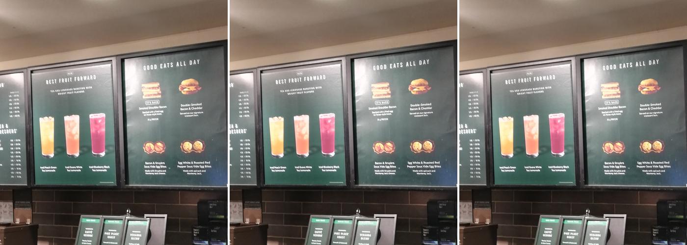 Starbucks Menu