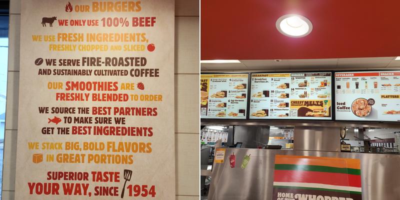 Burger King Menu