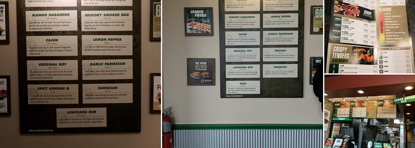 Wingstop Menu