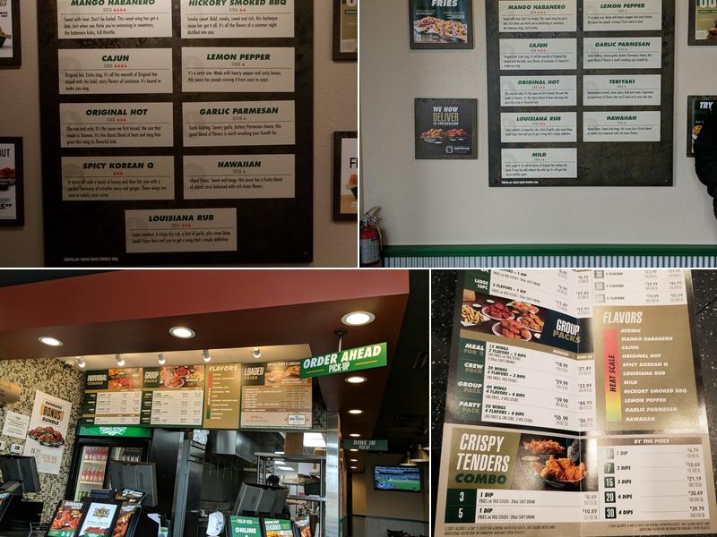 Wingstop Menu