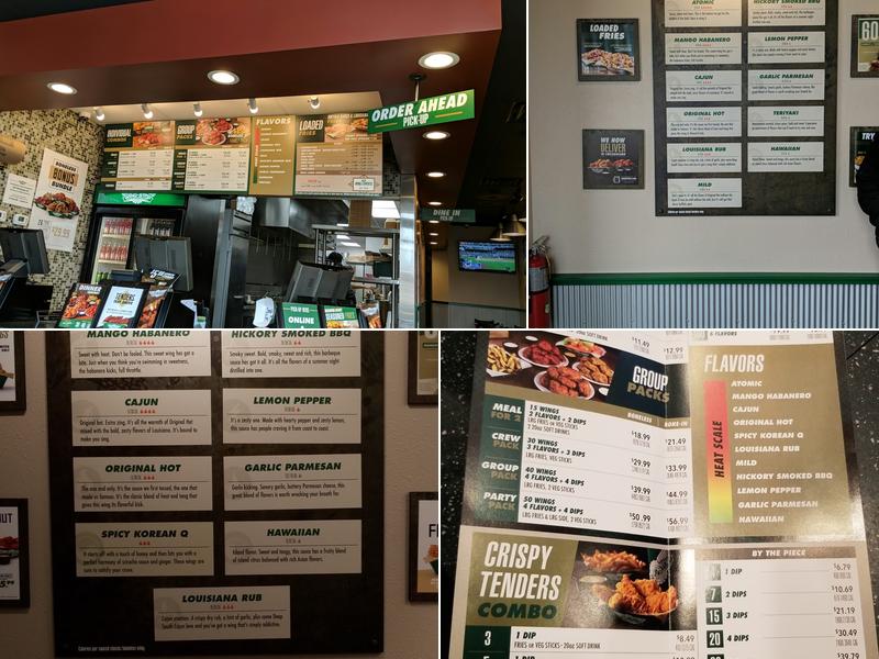 Wingstop Menu