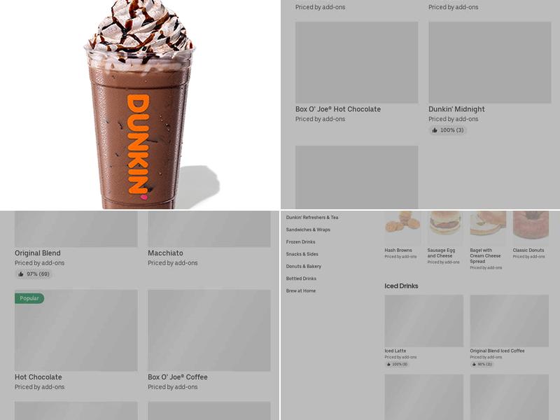 Dunkin' Menu