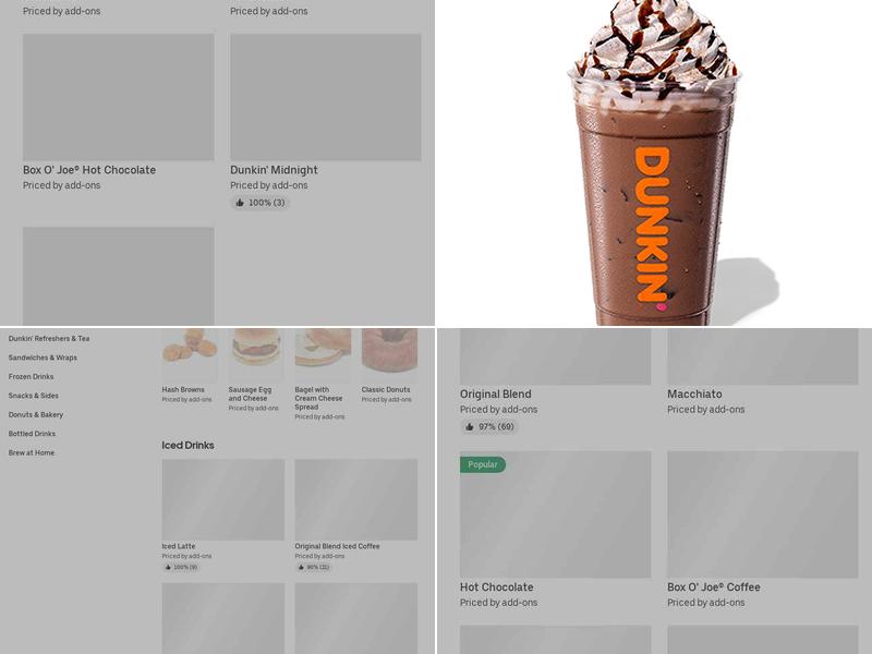 Dunkin' Menu