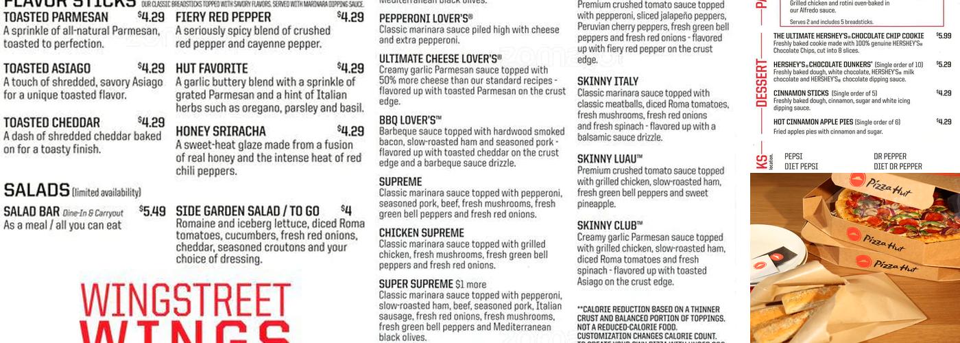 Pizza Hut Menu