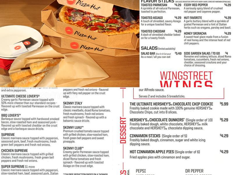 Pizza Hut Menu