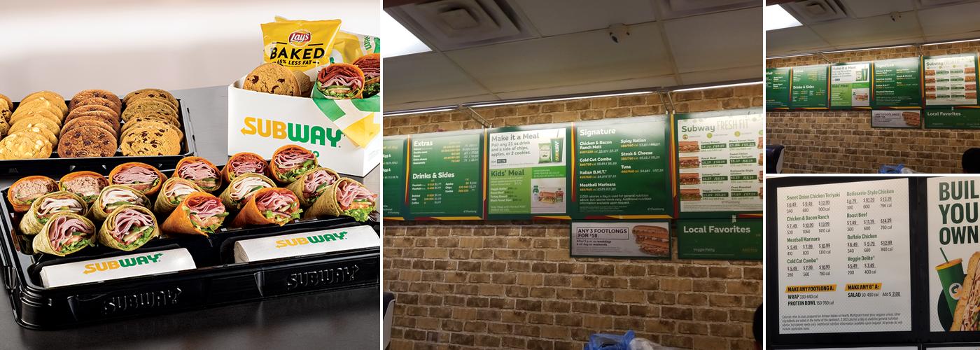 Subway Menu
