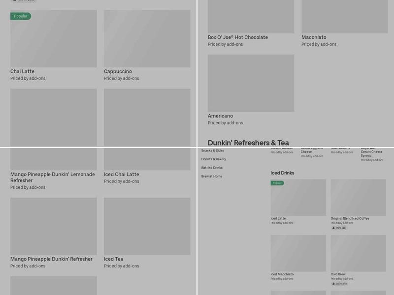 Dunkin' Menu