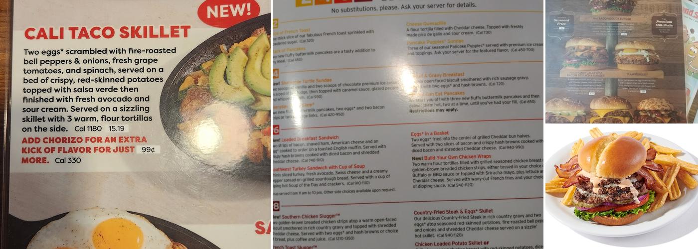 Denny's Restaurant Menu