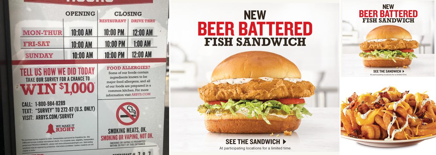 Arby's Menu