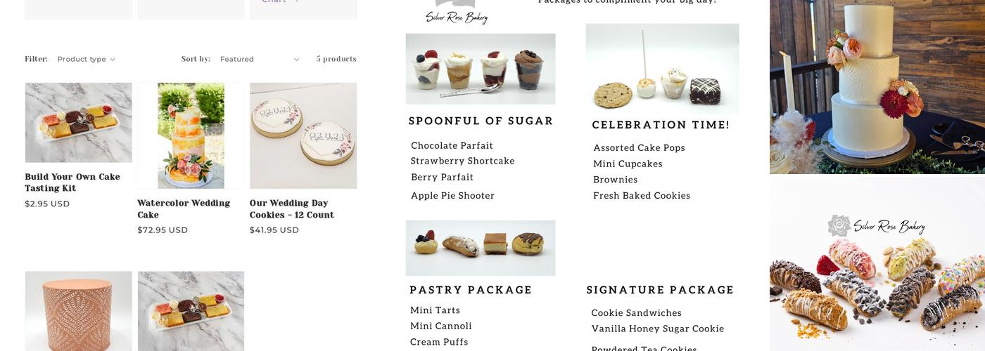 Silver Rose Bakery Menu