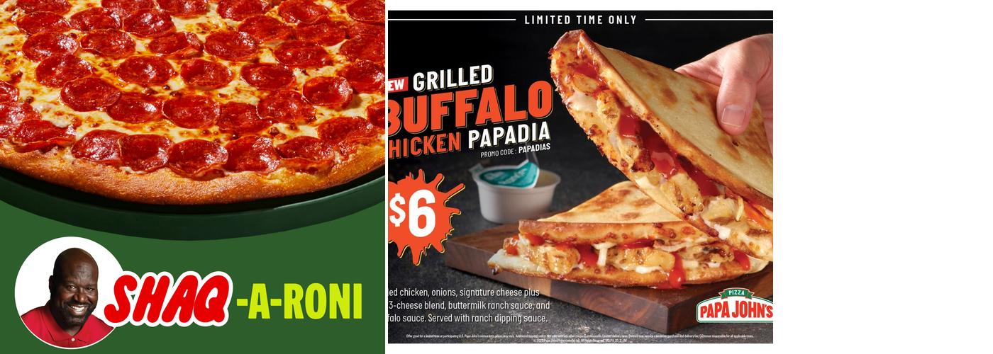 Papa Johns Pizza Menu