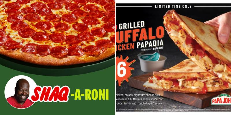Papa Johns Pizza Menu