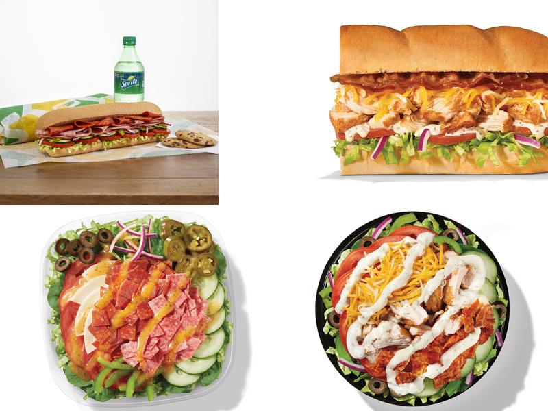 Subway Menu