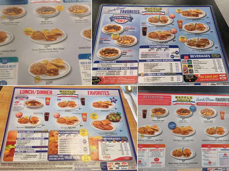 Waffle House Menu