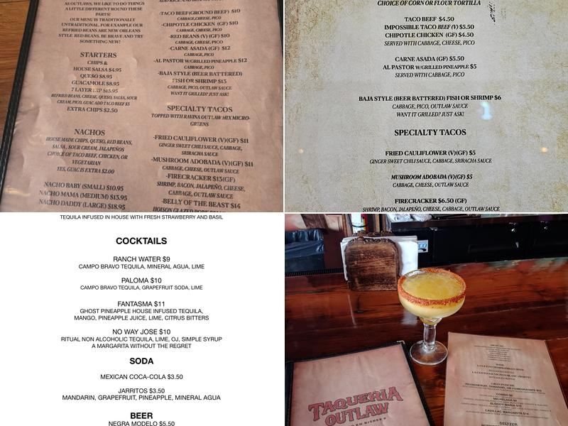 Taqueria Outlaw Menu
