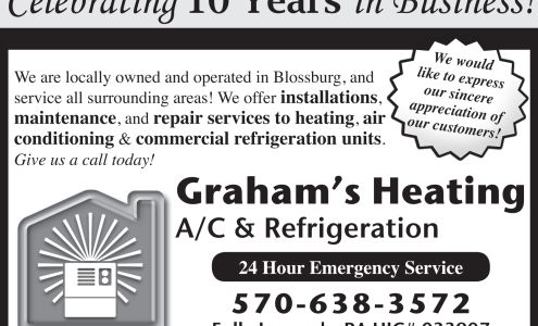 Heating, Air Conditioning and Refrigeration 200 Davis St, Blossburg Pennsylvania 16912