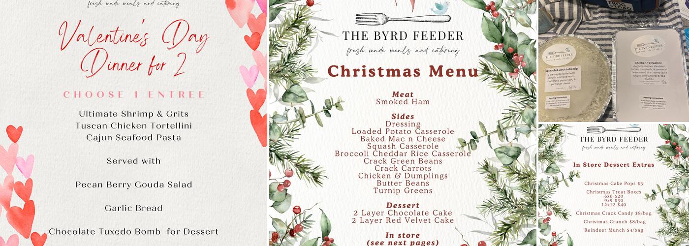 The Byrd Feeder LLC Menu