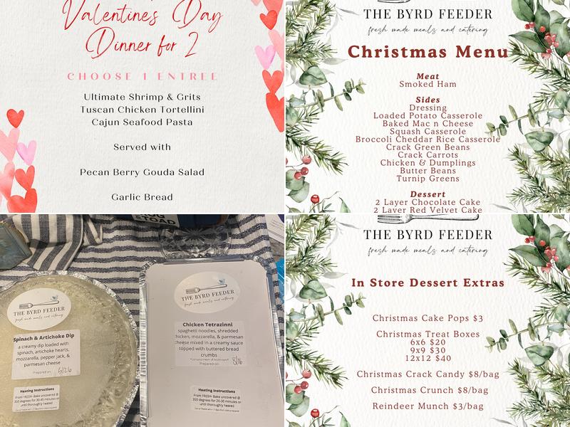 The Byrd Feeder LLC Menu