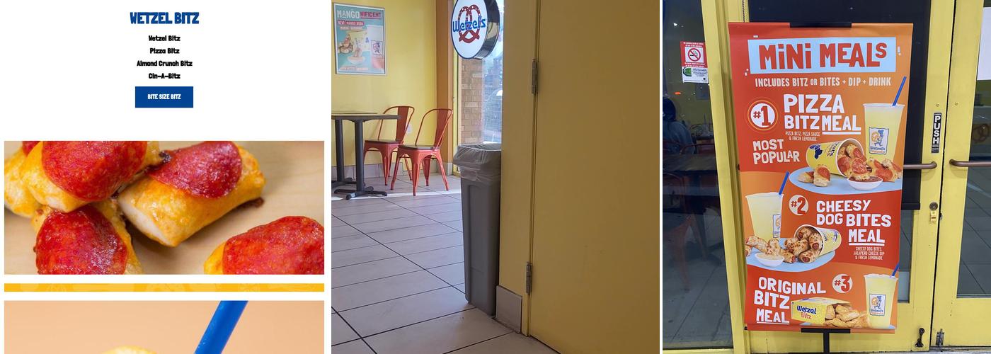 Wetzel's Pretzels Menu