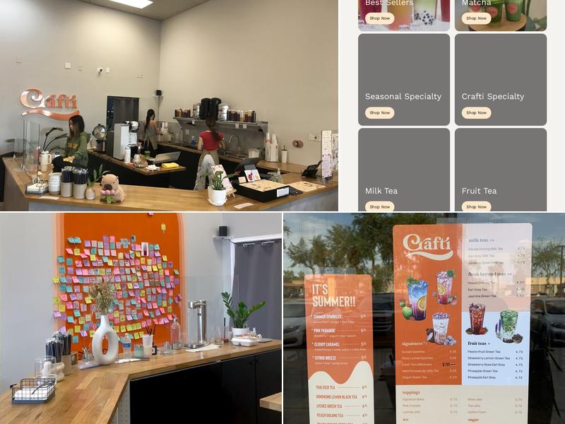 CRAFTI Tea & Mocktail Menu