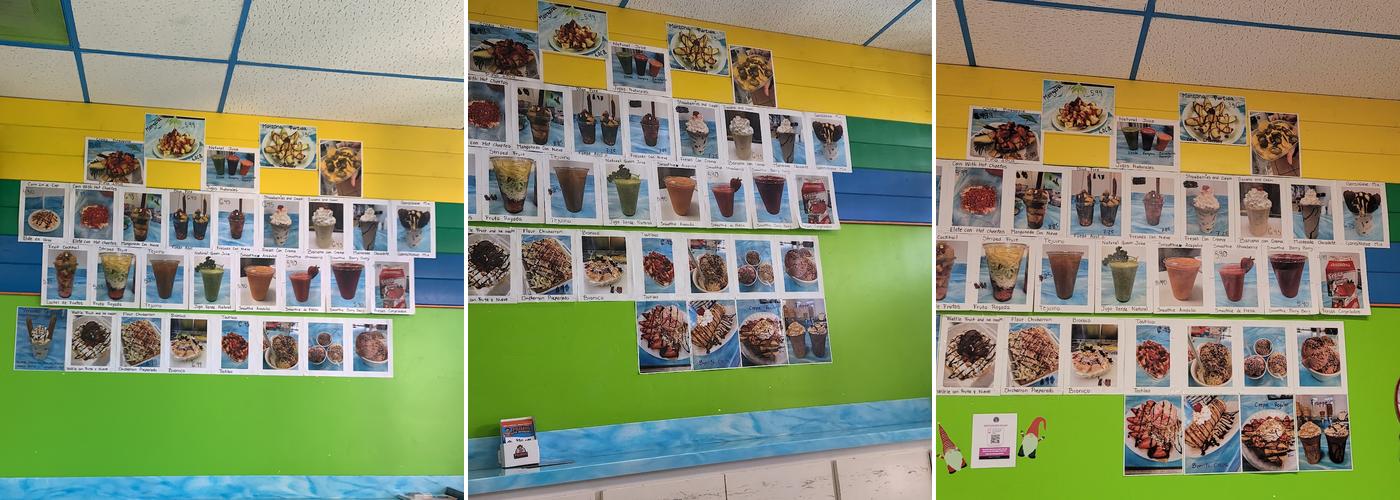 La Chupaleta Ice Cream And More Menu