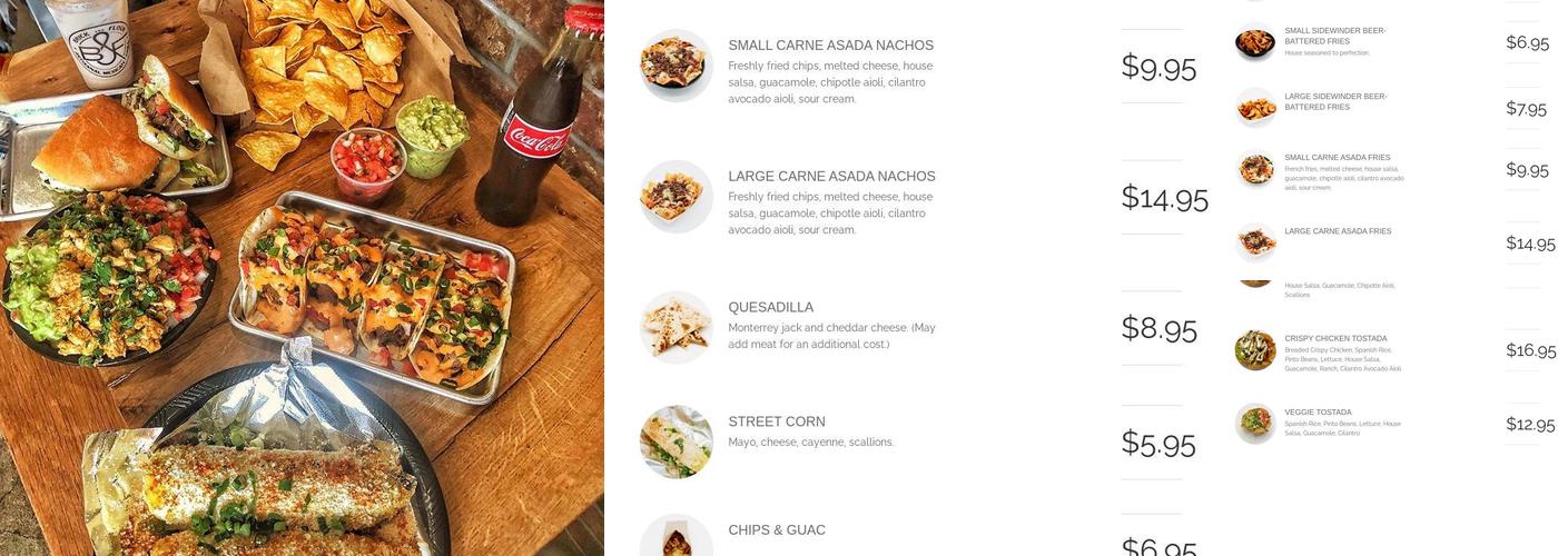 Brick & Flour Menu