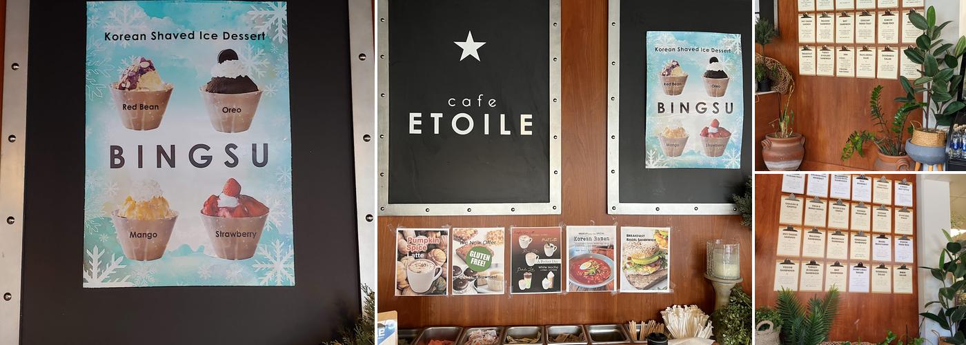 Café Etoile Menu