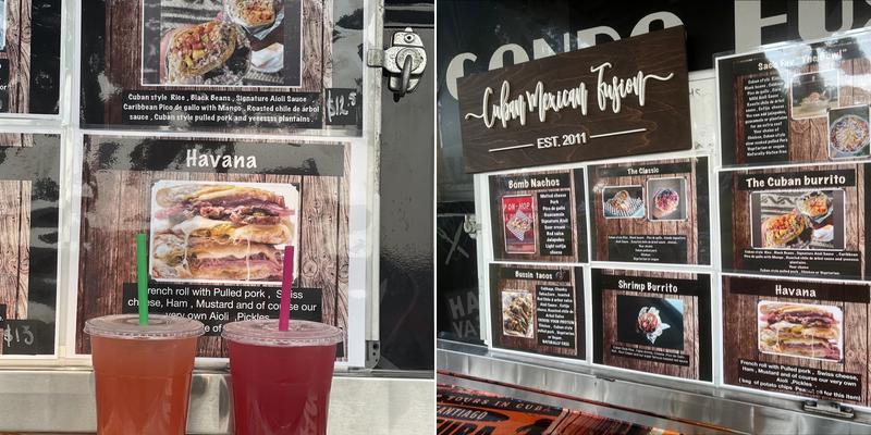 Gondo Fusion Cuban Mexican food Menu