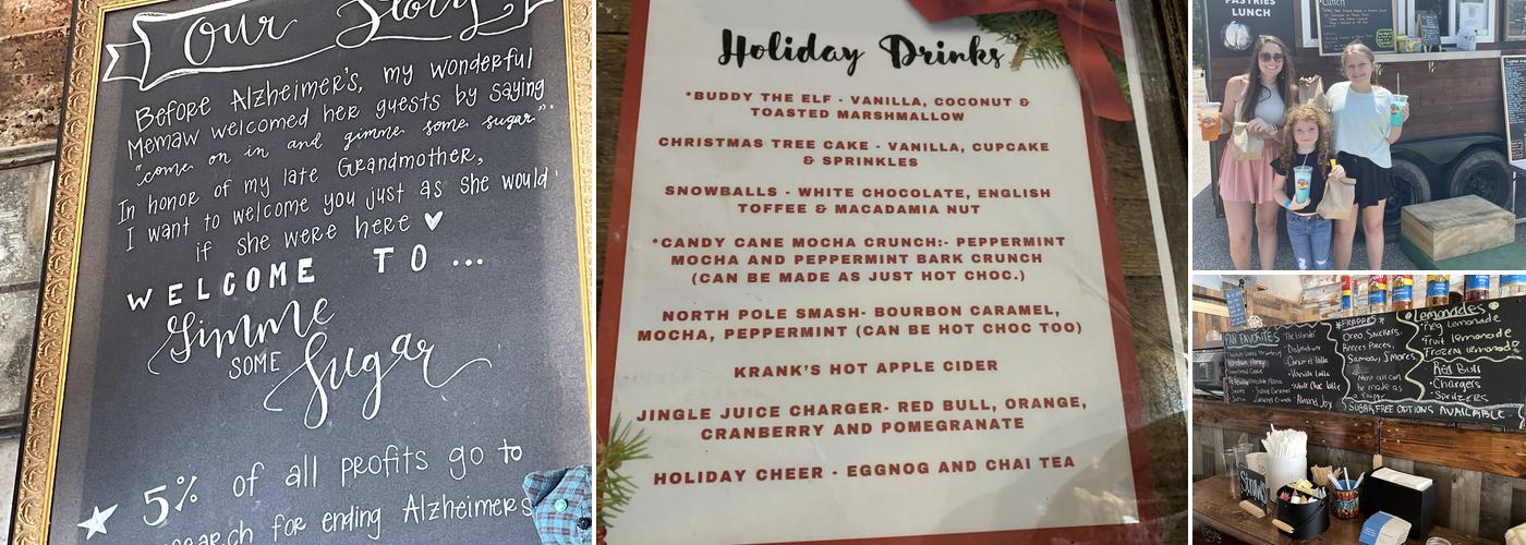 Gimme Some Sugar & Coffee Menu