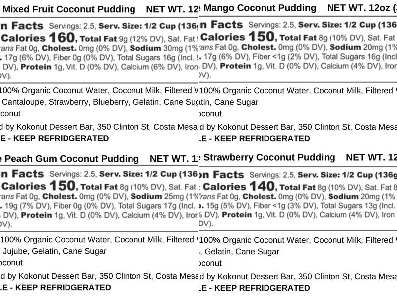 KOKONUT (Cloud Kitchen Anaheim) Menu