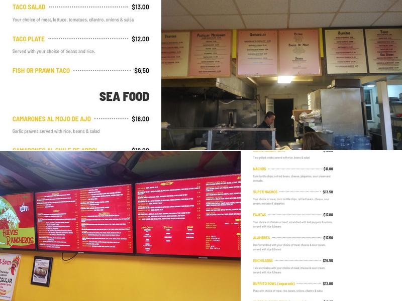 New Castillito Taqueria Menu