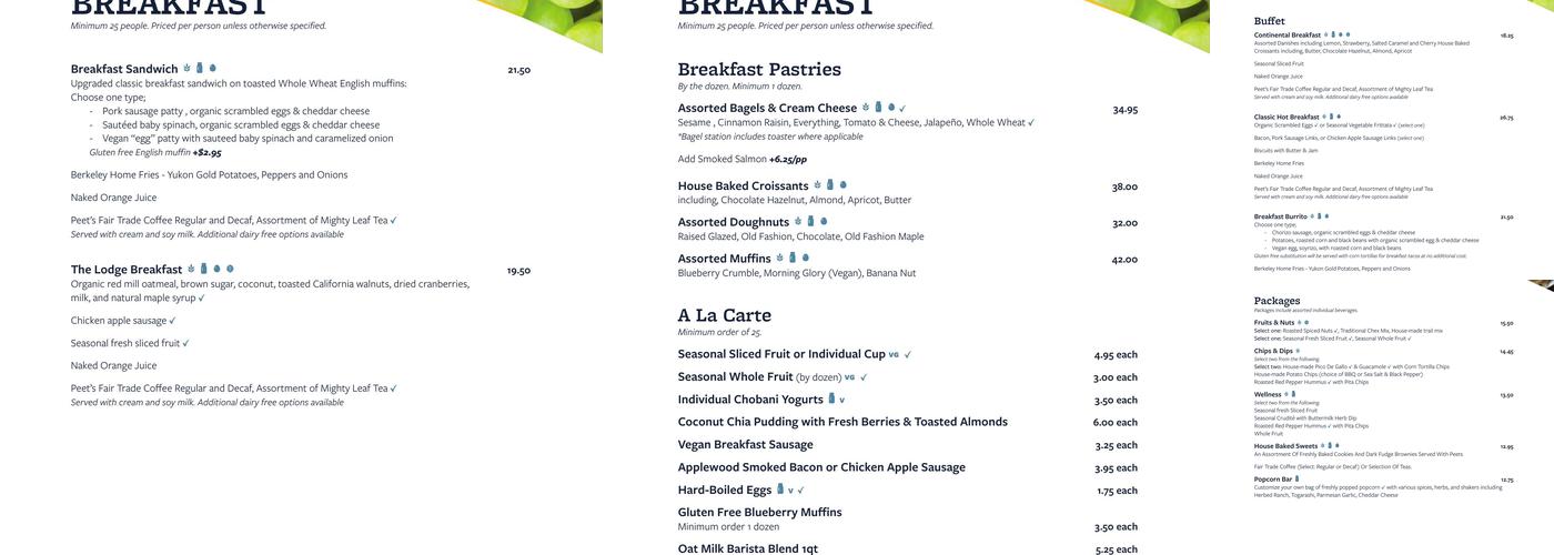 Clark Kerr Dining Menu