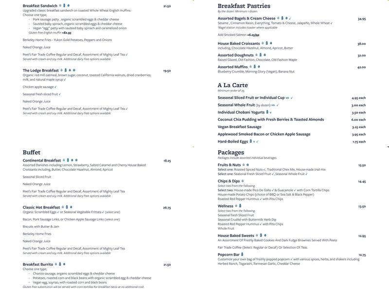 Clark Kerr Dining Menu