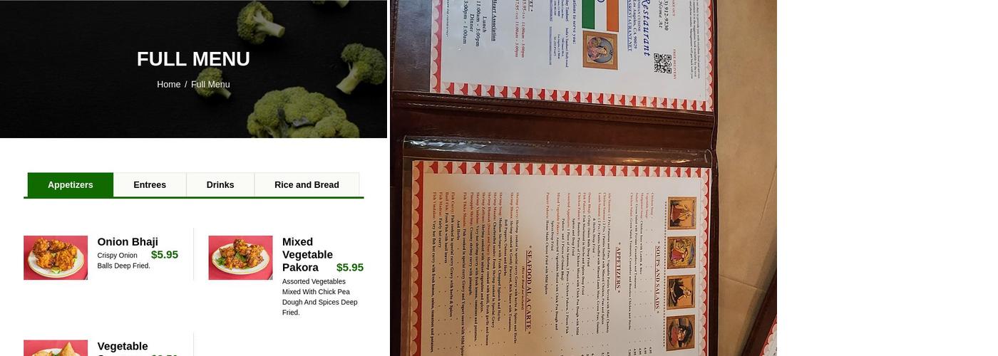Silverlake Vegan Menu