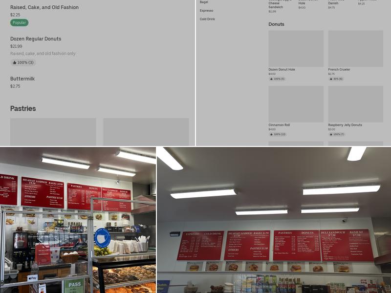 Sam's Bakery Menu