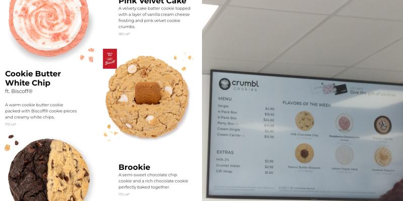 Crumbl - Visalia Menu