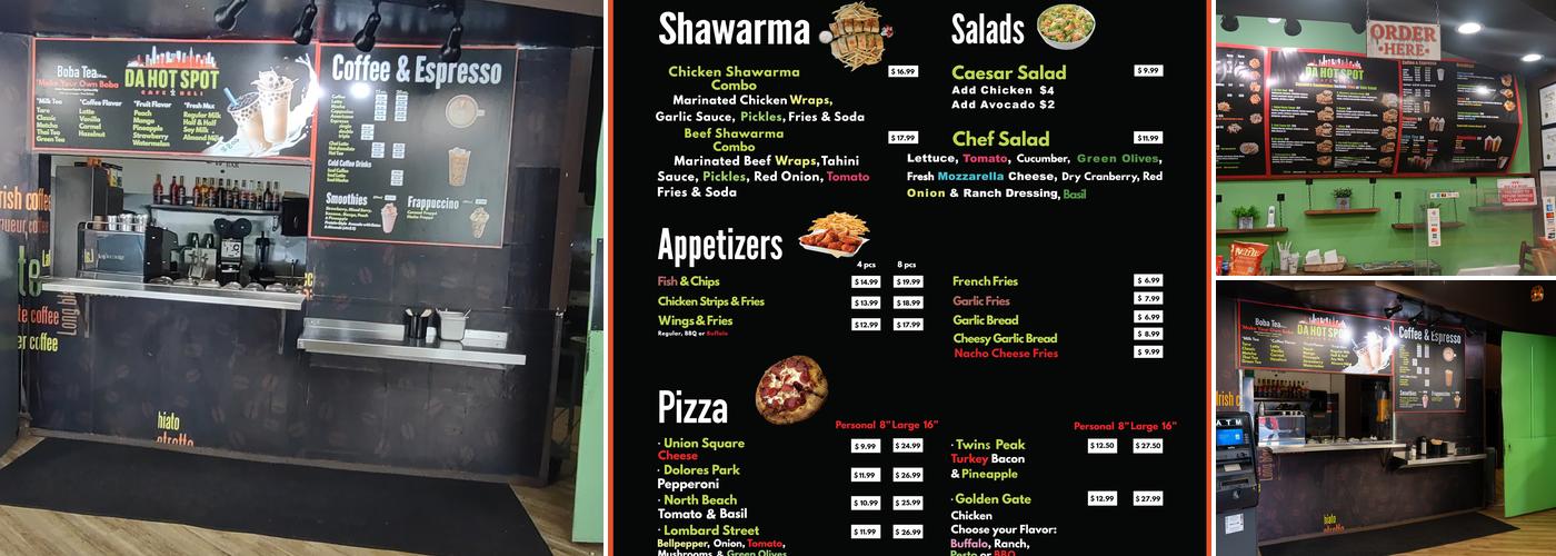 DA HOT SPOT CAFE Menu