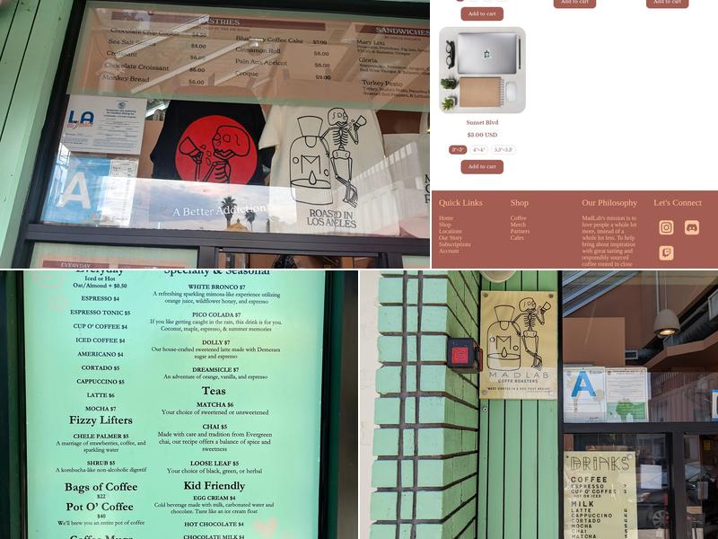 Mad Lab Hollywood Menu