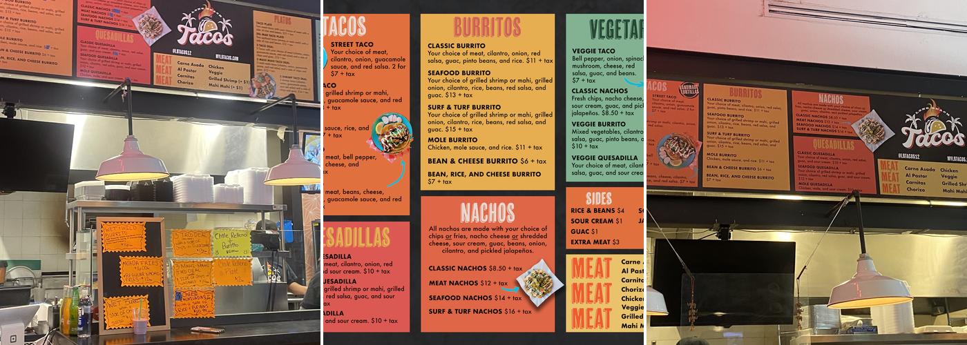 Long Beach Tacos Menu