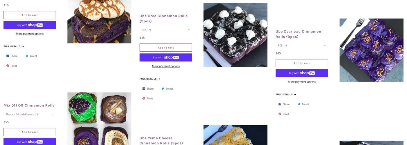 Ubenabon Menu