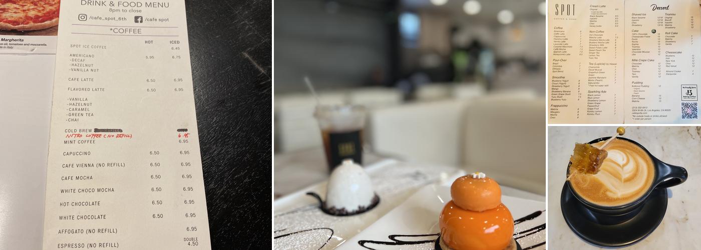 Spot Coffee & More Menu