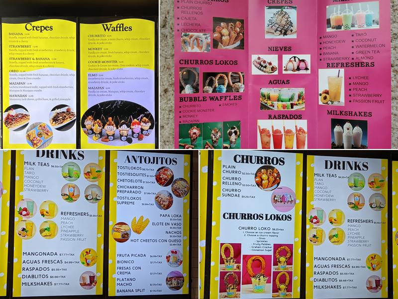 El Churrito Loko Menu