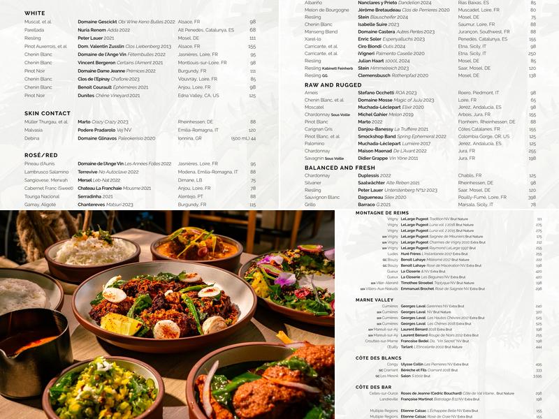 Copra Menu