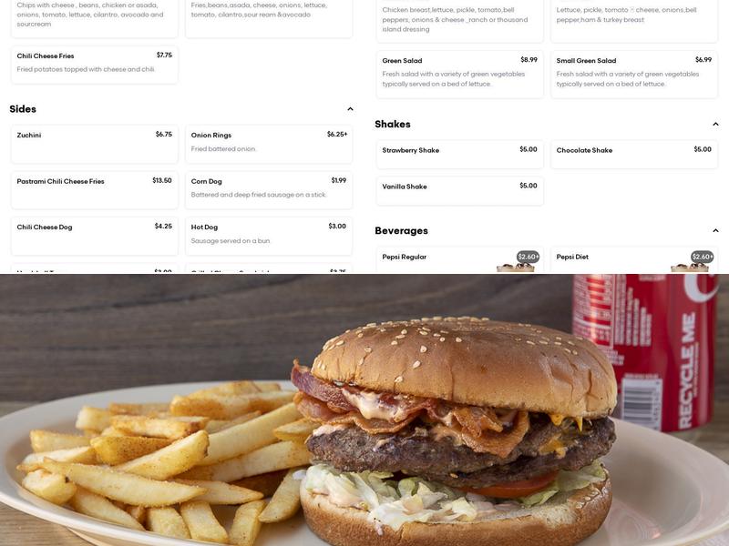 M P Kitchen Menu
